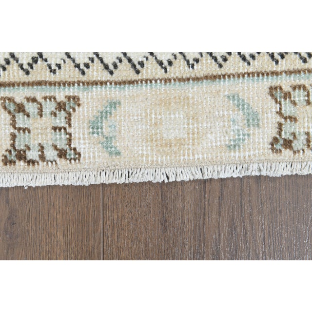 1970s Vintage Persian Handmade Wool Cotton Orange Area Rug For Sale - Image 9 of 11