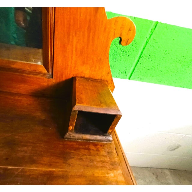 Vintage Dressing Table in Cherry Wood, 1890s For Sale - Image 3 of 11