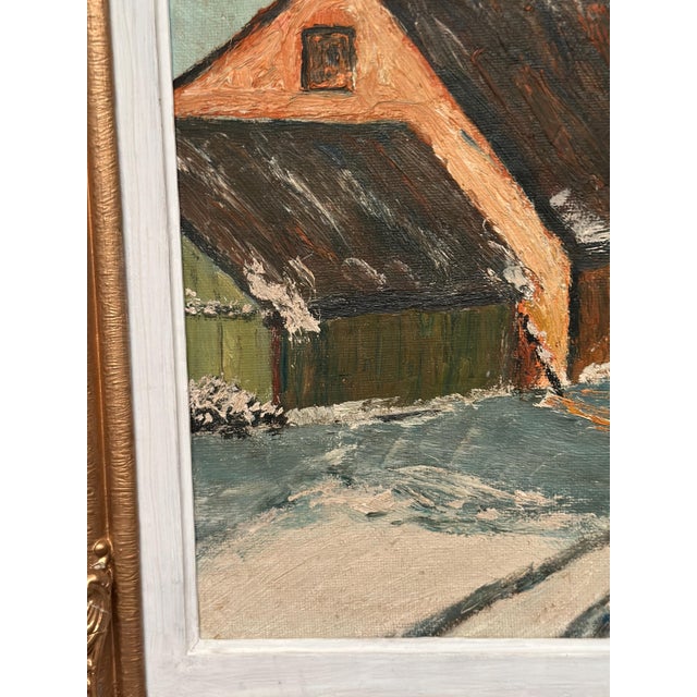 Harriet H. Axéll, Townscape, 1950s, Oil Painting on Panel, Framed For Sale - Image 8 of 17