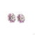0.95 Carat Round Brilliant Cut Diamond Emerald Ruby Gold Earrings, Pair For Sale In New York - Image 6 of 9