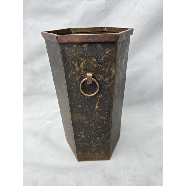 Frederick Cooper 1950s Frederick Cooper Copper Umbrella Stand For Sale - Image 4 of 9