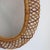 Wood Mid-Century Modern Italian Rattan Wall Mirror, 1960s For Sale - Image 7 of 12