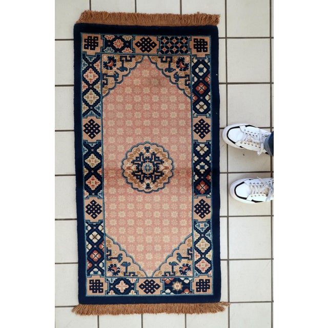 1930s, Antique Chinese Art Deco Rug 2 X 4' For Sale - Image 12 of 12