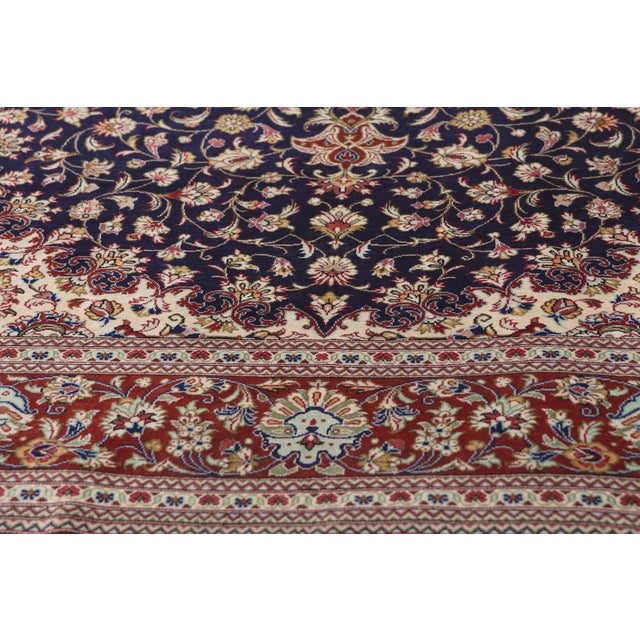 Mid 20th Century Vintage Persian Qum Rug, 03'04 X 04'10 For Sale - Image 5 of 10