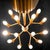 Brutalist Chandelier in Brass with 16 Arms by Angelo Brotto for Esperia, Italy, 1960s For Sale - Image 6 of 7