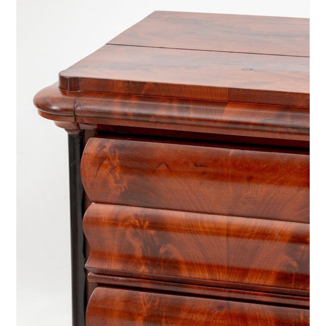 Biedermeier Biedermeier Flame Mahogany Commode For Sale - Image 3 of 7