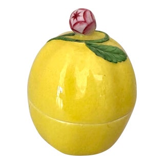 Herend Lemon Covered Trinket Box Hungary For Sale