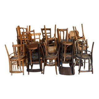Harlequin Mixed Standard Pub Dining Chairs, 1950s, Set of 30 For Sale