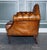Metal Vintage Camel Back Chesterfield 2-Seater Sofa in Hand-Dyed Cigar Brown Leather For Sale - Image 7 of 9