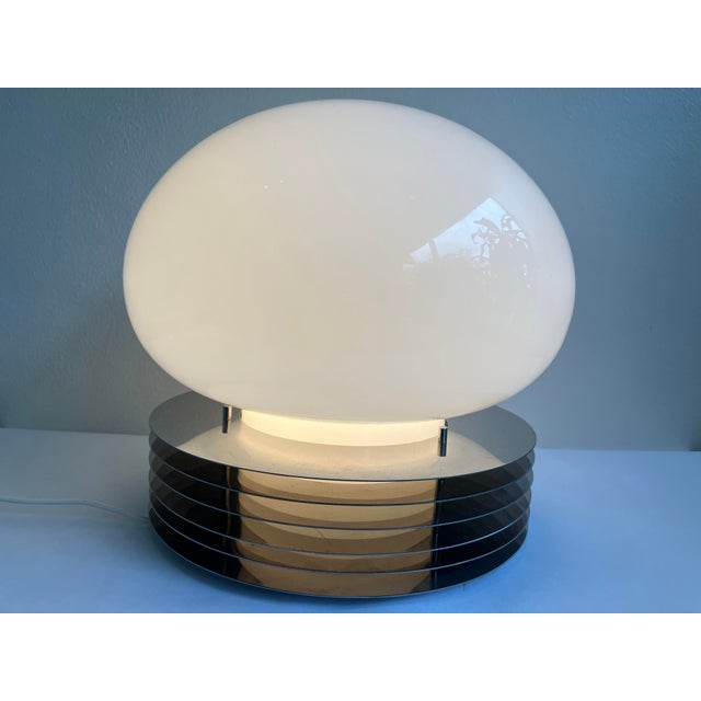 Bauhaus Enrico Tronconi, Original and Iconic Machine-Age Style Table Lamp, 1960s For Sale - Image 3 of 9