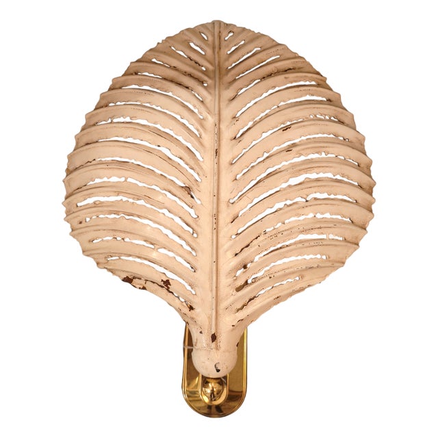 Leaf Wall Sconces by Hans Kögl, 1970s, Set of 2 For Sale