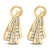 Discover the epitome of elegance with these 2-1/4 ct tw diamond earrings, masterfully crafted from luxurious 14K yellow...