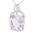 This pendant is crafted in 18K white gold and features 29 round single-cut diamonds 0.1 carats along with one large...