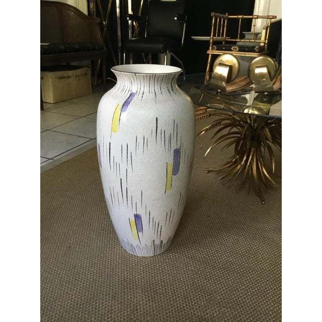 White Mid-Century Pottery Farm Vase from Scheurich, 1950s For Sale - Image 8 of 8