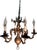 Solid cast bronze chandelier in the Dutch Baroque tradition, originally made as a candle fixture and later electrified....