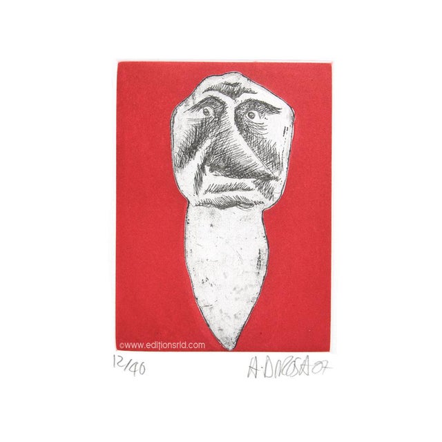 Hervé Di Rosa, Teeth N°18, Original Signed Etching For Sale