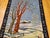 Vintage Persian Tabriz Pictorial Rug, Hand-Knotted Wool, Winter Forest Scene, Blue & Ivory, 4x6 For Sale - Image 10 of 16