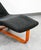 Mid Century Danish Modern Lounge Chair Chaise Black Suede Ap Denmark Recliner MCM For Sale - Image 10 of 12