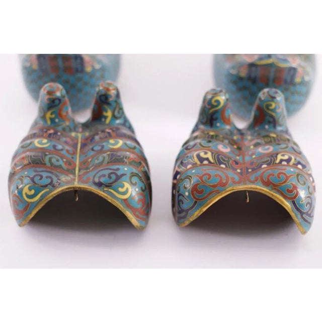 Jiaqing Period Cloisonne Perfume Burners, China, Set of 2 For Sale - Image 6 of 8