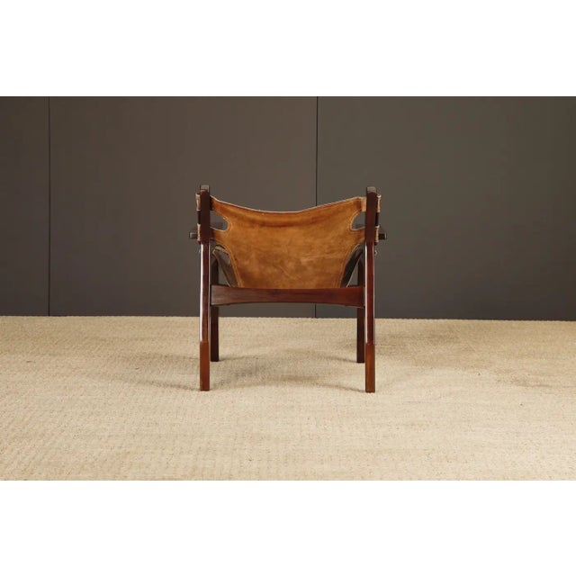 Sergio Rodrigues 'Kilin' Lounge Chairs in Rosewood & Leather, Oca, Brazil 1970s For Sale - Image 11 of 18