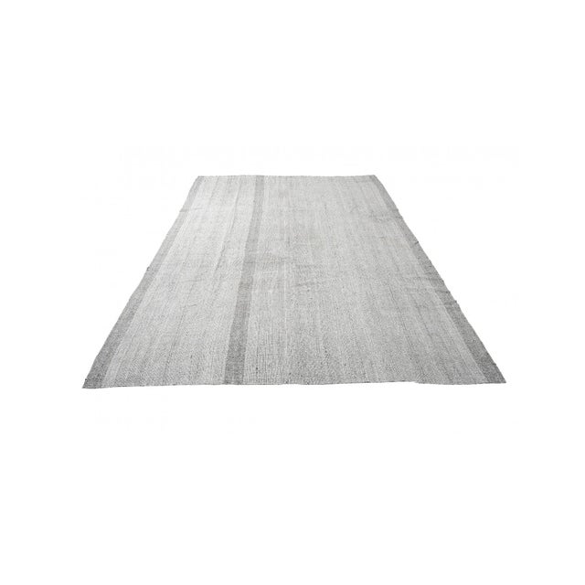 Mid-Century Modern Large Gray Vintage Kilim Rug - 9`3″ X 13`1″ For Sale - Image 3 of 6