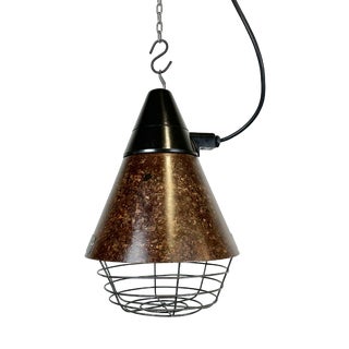 Industrial Brown Bakelite Pendant Light from VEB Narva, 1960s For Sale