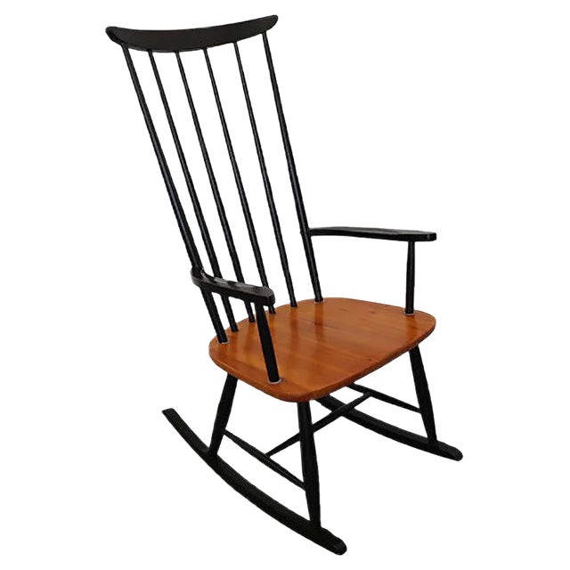 Mid-Century Rocking Chair by Ilmari Tapiovaara, 1960s For Sale