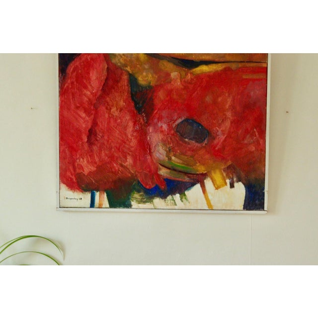 Borgenhög, Abstract Composition, 1968, Oil on Canvas, Framed For Sale - Image 11 of 11