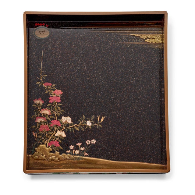 Japonisme Japanese Meiji Period Lacquer Suzuribako Writing Box For Sale - Image 3 of 13