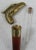 Antique Brass Eagle Handle and Wood Walking Stick Cane With Hidden Compartment For Sale - Image 11 of 12