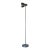Brushed Steel Floor Lamp With Adjustable Shade Mid-Century Modern 1970s For Sale