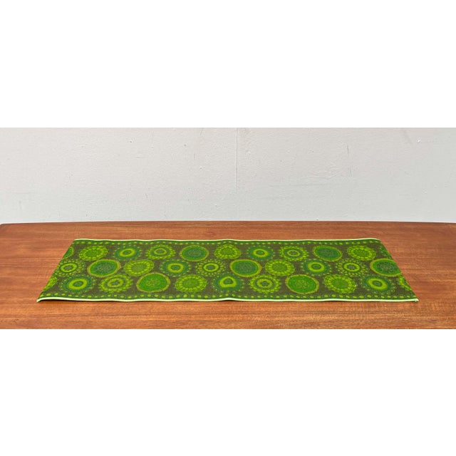 Mid-Century Modern Danish Decorative Linen Table Cloth Runner, 1960s For Sale - Image 14 of 14