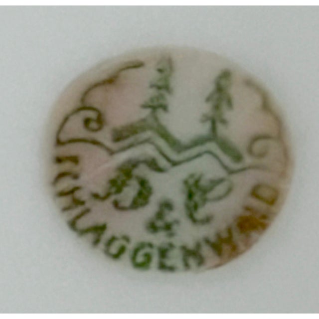 Metal Pair Vienna Mythological Porcelain Plates in Pierced Gilt-Bronze Roman Frames For Sale - Image 7 of 18