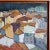 Modern Cubist Artist, Mediterranean Rooftops, Oil Painting, Framed For Sale - Image 3 of 4
