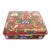 Vintage Chinese Colorful Floral Red Cloisonné Box For Sale