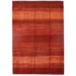 Pasargad N Y Persian Gabbeh Lori Baft Rug - 7′2″ X 10′2" For Sale