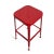 Vintage cherry red iron stool. This fun unique piece can be used as a counter stool indoors or out.