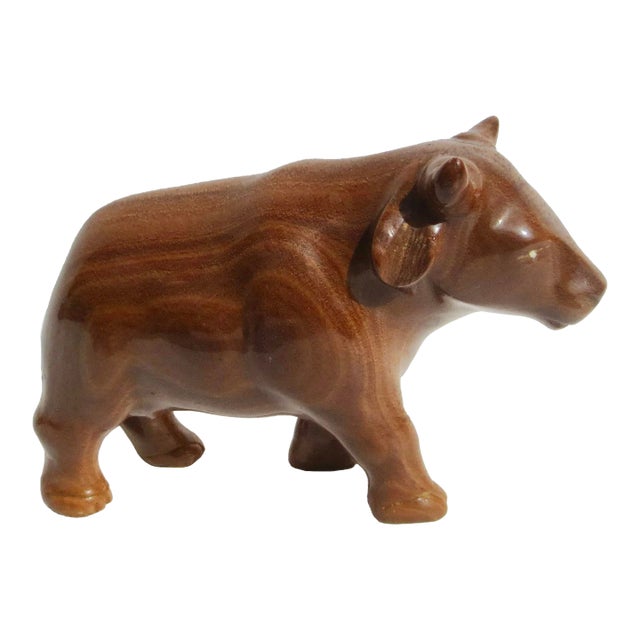 Tiger's Eye Carved Oxen For Sale
