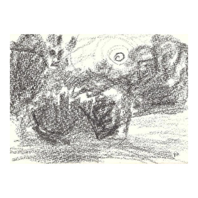 1960s Robert Angeloch Mid Century Modern Landscape For Sale