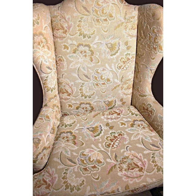 Woodmark Originals Queen Anne Style Wing Back Armchair Chair Chairish