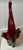 Vintage Mid Century Hand Blown Murano, Italy Red & Green Glass Sculpture Basket 18" tall x 8" wide This is a beautiful...
