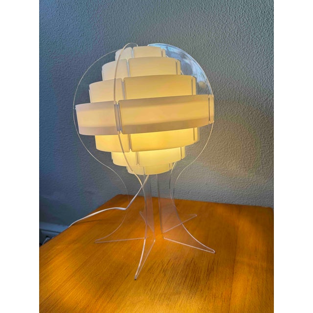Lakane Strips Table Lamp in Frosted Acrylic by Brylle Jacobsen for Ikea, Finland, 2000s For Sale - Image 12 of 18