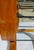 Vintage MCM Mid Century Plycraft Attributed Étagère Oak Glass Wood Shelving Unit Bookcase Display For Sale - Image 9 of 12