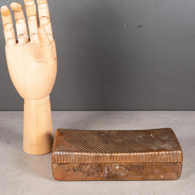 Copper Mid-Century Ben Seibel for JenFred Ware Copper Trinket Box C.1960 For Sale - Image 8 of 8