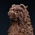Pair of Large Vintage Gilt Bronze Guardian Lions – Repoussé & Chased Detailing For Sale In Los Angeles - Image 6 of 10