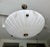 French alabaster pendant light with brass aged (antiqued finish) fittings in the Directoire style. Interior lighting uses...