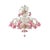 Venetian Pink Floreal Murano Glass Chandelier by Simoeng For Sale - Image 14 of 14