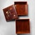 This two-tier Japanese jubako (stacking box with lid) is made from beautiful wood with a rich, flowing grain pattern....