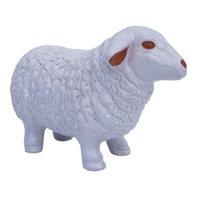 Vintage Italian Decorative Ceramic Sheep Figurine Chairish