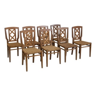 Vintage Italian Dining Chairs by Paolo Buffa, 1950, Set of 8 For Sale